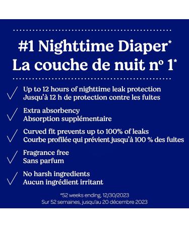 Huggies Overnites Nighttime Baby Diapers Size 4 Giga 52 Ct Size 4 (52 Count) New - Buy Online on GoSupps.com