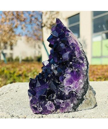 Stone Natural Amethyst cave Cluster Quartz Crystal Specimen Balance Gemstone Decoration Crystal Cluster (Size : 440-500g) - Buy Online on GoSupps.com