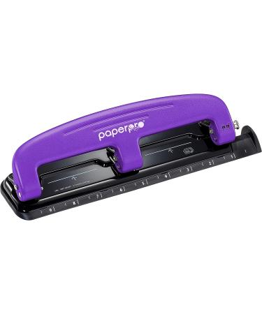 Bostitch Office EZ Squeeze 3-Hole Punch - Purple (2105) | 12 Sheets Capacity - Buy Online on GoSupps.com