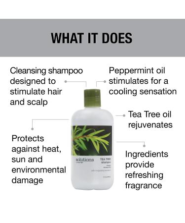 GREAT CLIPS Tea Tree Shampoo 12oz - Natural Dry Scalp Treatment | Dandruff Relief with Essential Oils | Nourishes & Stimulates Scalp | All Hair Types - Buy Online on GoSupps.com