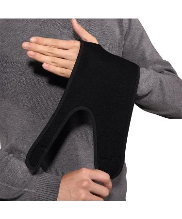 Carpal Tunnel Wrist Brace for Men & Women | Steel Plate Guard | Breathable Pressure Band | Basketball Wrist Protector - Black - Buy Online on GoSupps.com