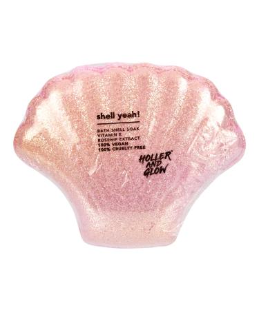 Holler and Glow Shell Yeah! Shell Shaped Bath Fizzer