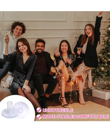24 Pairs High Heel Protectors - Clear Shoe Cups for Grass & Uneven Floors | Perfect for Outdoor Weddings - Buy Online on GoSupps.com