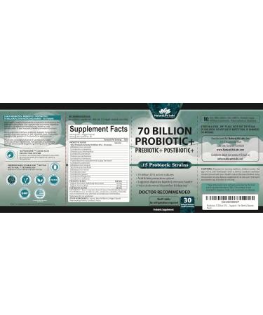NaturaLife Labs A Higher Standard 70 Billion Prebiotic+ Postbiotic - 30 Veggie Capsules - Buy Online on GoSupps.com