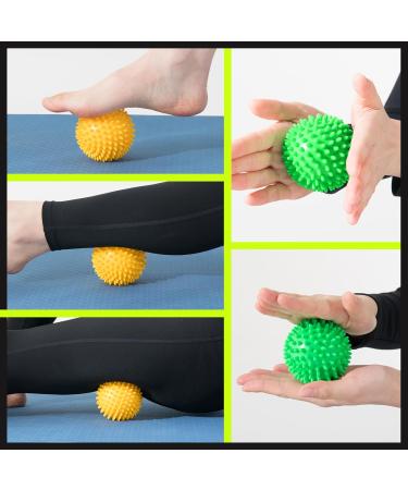 Fizyo Igelball 4er Set Massage Globe Set for Reflex Zones Muscle Relaxation & Pain Relief | Spiked Balls for Hand Foot & Back Massage - Buy Online on GoSupps.com