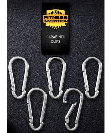 Carabiner Clip 5 Pack - Heavy Duty Snap Hooks for Keys - Small and Large Carabiner Hooks - Multipurpose Tool 3.2 Inch - Buy Online on GoSupps.com