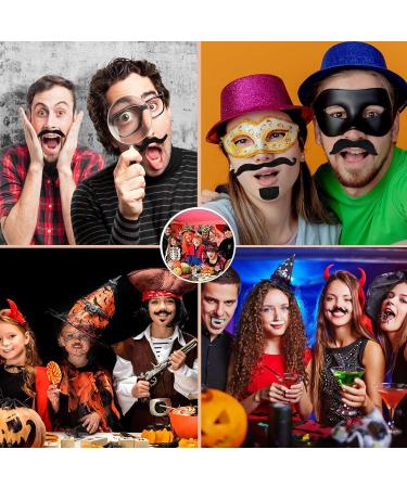 48 PCS Fake Moustache False Moustache for Adults Moustaches Self-Adhesive False Beards and Moustaches for Masquerade Party Favor Birthday Party and Performance - Buy Online on GoSupps.com