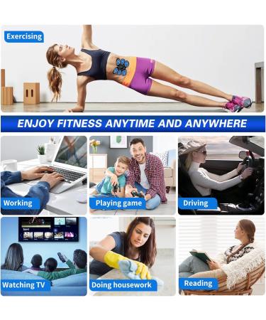 Buy EMS Abdominal Muscle Trainer - 6 Modes & 15 Intensities Full Body Coach with 10 Replacement Pads - Fast & Effective Belly Workout - International Shipping - Buy Online on GoSupps.com