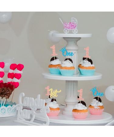 24Pcs 1st Birthday Cupcake Toppers Glitter First Birthday Cake Decorations One Cupcake Picks for Kids Baby Shower 1st Birthday Party Cake Decorations Supplies Blue Gold Rose Gold 1 Blue Gold Rose Gold - Buy Online on GoSupps.com
