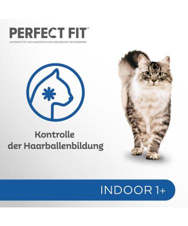 Perfect Fit Indoor Cat Food - Anti-Hairball Chicken & Peas in Sauce 12x85g Portions for Adult Cats - Buy Online on GoSupps.com