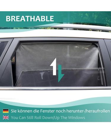 2 PCS Magnetic Car Sun Shades for Baby | One-way Perspective | Installation-free Magnetic Curtain | Rear Side Window Back Seat | 2pcs - Buy Online on GoSupps.com