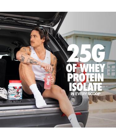 GHOST Clear Whey Isolate Protein Powder Strawberry Watermelon - 1.57 LB Tub 25G of Whey Protein - Post Workout Drink for Muscle Gain & Recovery Sugar Free Soy Free & Zero Fat 20 Servings - Buy Online on GoSupps.com
