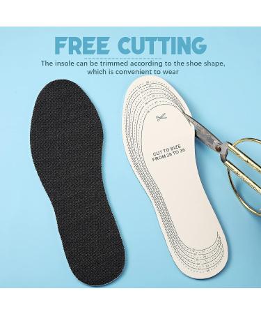Kids Memory Sponge Shoe Insoles - 2 Pairs, Breathable & Washable - Black - Buy Online on GoSupps.com