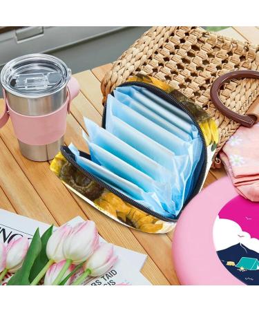 Shop Sunflower Ladies Napkin & Storage Bag - Portable Period & Breastfeeding Pillow Holder for Women & Teens - Buy Online on GoSupps.com