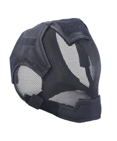 JustBBGuns Airsoft Full Face+Ear Protection Fencing Mask
