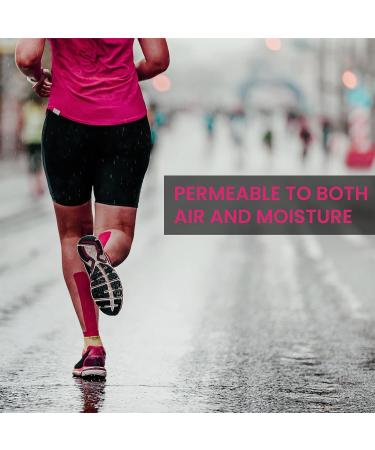 CHOKAS Kinesiology Tape 5m Roll - Waterproof Therapeutic Sports Tape for Pain Relief - Shoulder, Ankle, Elbow, Wrist, Knee Support - Blue - Buy Online on GoSupps.com