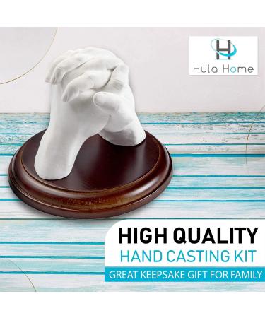 Hand Casting Kit for Couples and Families with Mounting Plaque - DIY Plaster Mold Keepsake Sculpture for Her, Kids, Weddings, Anniversaries - Buy Online on GoSupps.com