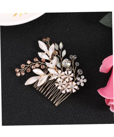 Angoily 1pc Pearl Hair Pin Wedding Hair Side Combs Wedding Hair Accessories Rhinestone Hair Accessories Bridal Pearl Hair Comb Tiara European Style Bride Wedding Accessories - Buy Online on GoSupps.com