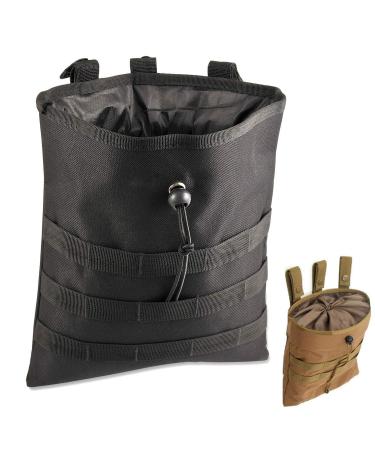 Gexgune Molle System Tactical Molle Dump Magazine Pouch Hunting Recovery Bag Drop Pouch Military Accessory (7 Colors Optional) Black - Buy Online on GoSupps.com