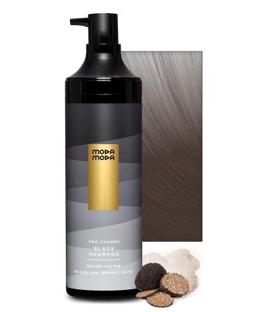 MODA MODA Pro-Change Black Shampoo | Korean Hair Care Natural Shampoo Hair Darkening & Volumizing Shampoo | Paraben & Sulfate Free Shampoo for Hair Loss  Hair Thickening & Hair Volume (10.5fL oz)