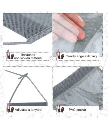 Headband Storage Holder Organizer with Clear Pockets - 2 Pack Gray Hair Accessory Hanging Rack - Buy Online on GoSupps.com