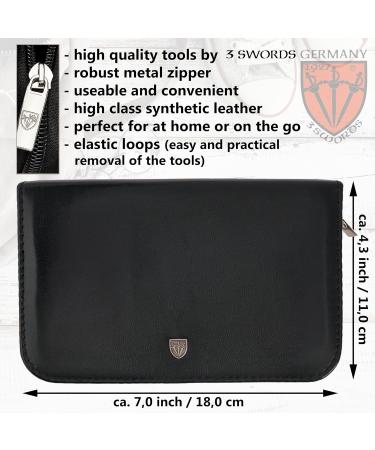3 Swords Germany Manicure pedicure kit set Black - Synthetic Leather - Buy Online on GoSupps.com