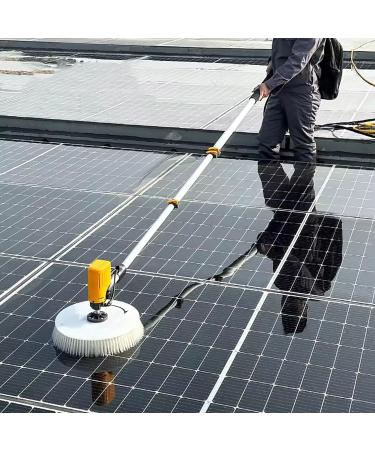 Solar Photovoltaic Panel Cleaning Robot 3.5/5.5/7.5meters Telescopic Rod Water Spray Cleaning Equipment Brushless Motor Roof Water Brush Power Tool 3.5M