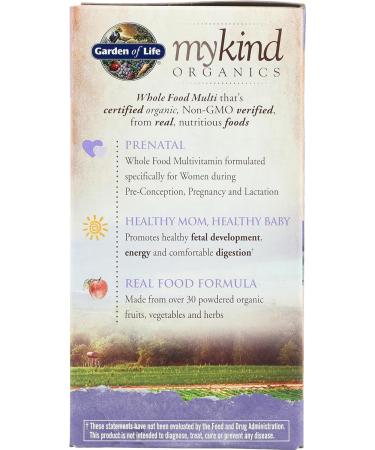 Garden of Life Organic Mykind Prenatal Multivitamin 108 CT - Natural Pregnancy Support - Buy Online on GoSupps.com