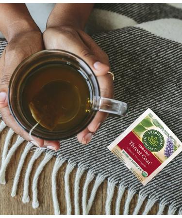 Organic Throat Coat Herbal Tea - 32 Tea Bags for Throat Health (Pack of 2) - Buy Online on GoSupps.com