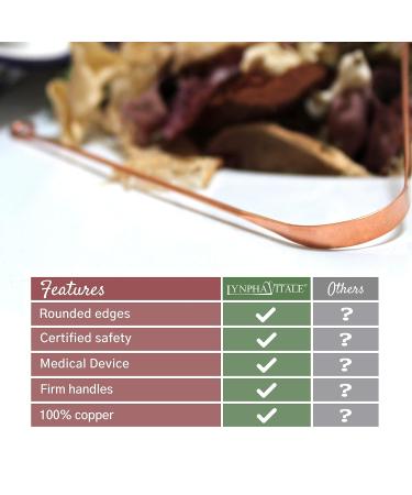 Copper Tongue Scraper - Medical Grade Cleaner for Halitosis Treatment | Ayurvedic Remedy for Bad Breath - Buy Online on GoSupps.com