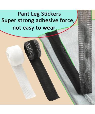 Pants Edge Shorten Self-Adhesive Hem Tape - 2 Rolls, 11 Yards, Permanent Washable Fabric Fusing Tape for Pants, Jeans & Clothes - Black + White 1in x 5.5yd - Buy Online on GoSupps.com