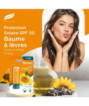 Himalaya Sun Protect Lip Balm with SPF 50 and UVA Protection Protects Your Lips from Sun Damage 4.5g - Buy Online on GoSupps.com