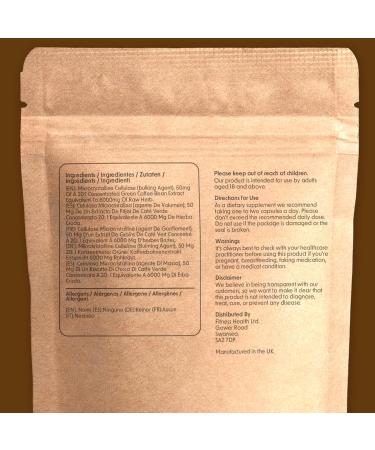 High Strength Green Coffee Bean Capsules 6000MG - Unroasted Extract Supplement - 60 Count Pack for Fitness Health - Greens Coffee - Buy Online on GoSupps.com