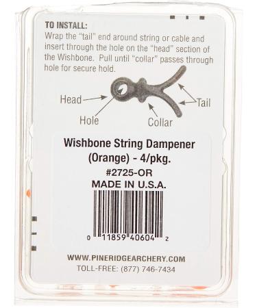 Pine Ridge Archery Wishbone Bow String and Cable Dampener - Orange - Buy Online on GoSupps.com