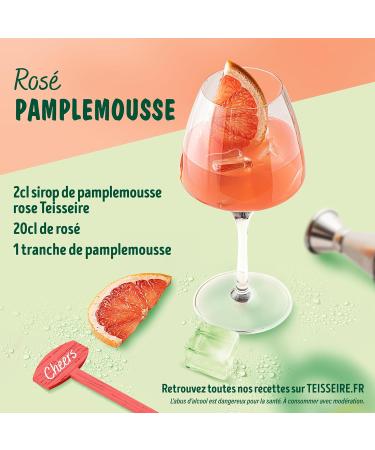 Teisseire Pink Grapefruit Syrup for Refreshing Drinks Cocktails Recyclable Bottle 60cl - Buy Online on GoSupps.com