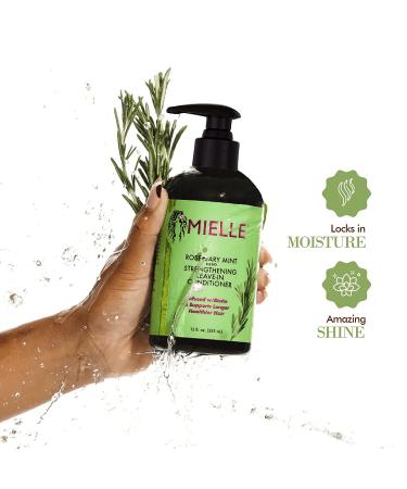 Mielle Organics Rosemary Mint Strengthening Leave-In Conditioner - Smoothing & Weightless Hair Treatment - Buy Online on GoSupps.com