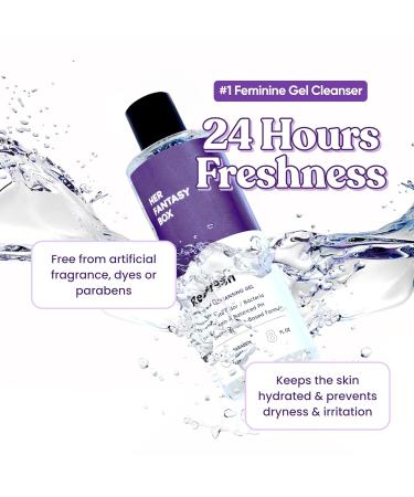 Her Fantasy Box | Refresh pH Balancing Shower Gel - Natural Feminine Hygiene Solution for Gentle Cleansing Odor Control and Skin Nourishment - pH-Balanced Formula for All Skin Types (8 oz) 8 Fl Oz (Pack of 1) Refresh - Buy Online on GoSupps.com