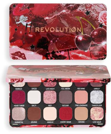 Revolution Beauty Forever Flawless Eyeshadow Palette 18 Pigmented Matte & Shimmer Shades Vegan & Cruelty-Free Cherry Rebel - Buy Online on GoSupps.com