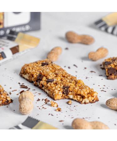 Dark Chocolate Peanut Butter Snack Bars | 12-Count Healthy Granola Bars | Gluten Free, Non GMO, Kosher | Individually Wrapped 1.4oz Bars - Buy Online on GoSupps.com