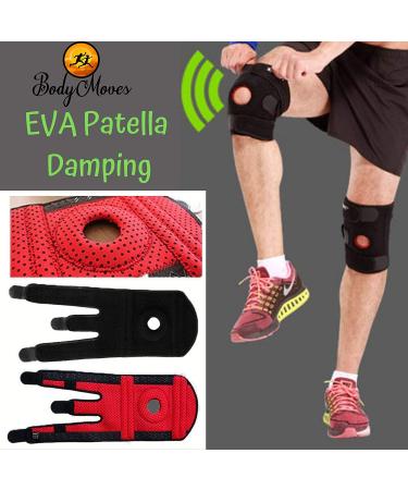 Kids Knee Brace Support with Hot and Cold Gel Pack - Sporty Black - Buy Online on GoSupps.com