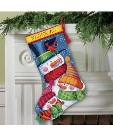 Freezin' Season Stocking Needlepoint Kit | 16 Long | Wool & Thread | DIY Stitching - Buy Online on GoSupps.com
