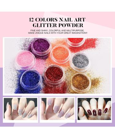 Morovan Glitter Acrylic Nail Kit - Professional Set for Nail Art Decoration and DIY Nail Extensions - Buy Online on GoSupps.com