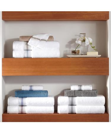 Aston & Arden Turkish Bath Towels - Pack of 2, 600 GSM Oversized Ultra Soft Hand Towels in Crystal Blue - Buy Online on GoSupps.com