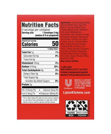 Lipton Cup-a-Soup Chicken Noodle Soup 1.8 oz - Pack of 12 ct, Made with Real Chicken Broth Flavor - Instant Soup for a Warm Cup - Buy Online on GoSupps.com