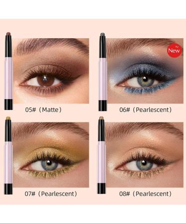ZJchao 12pcs Eye Shadow Stick Set - Matte & Sparkle Pencils for Women | Long Lasting Dual Textured Makeup - Buy Online on GoSupps.com
