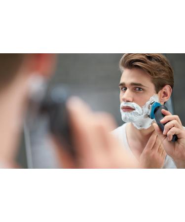 Philips S5400/06 Series 5000 Aqua Touch Electric Shaver with Smart Click Precision Trimmer Charcoal Grey - Aquatic Blue - Super Nova Silver 5 Piece Set - Buy Online on GoSupps.com
