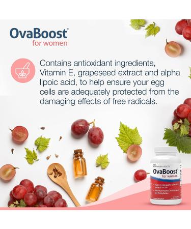 FertilAid for Women & Ovaboost Combo - Natural Fertility Supplements for Ovulation & Egg Quality - 1 Month Supply - Buy Online on GoSupps.com