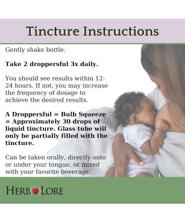 Herb Lore Organic Nursing Tincture Liquid Lactation Support Drops to Increase Breast Milk Supply with Moringa and Fennel Fenugreek-Free Breastfeeding Supplement (4 fl oz) - Buy Online on GoSupps.com