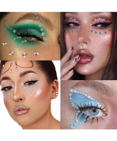 Self-Adhesive Face Jewels Rhinestones Stickers for Women - Festival & Nail Art Accessory - Buy Online on GoSupps.com