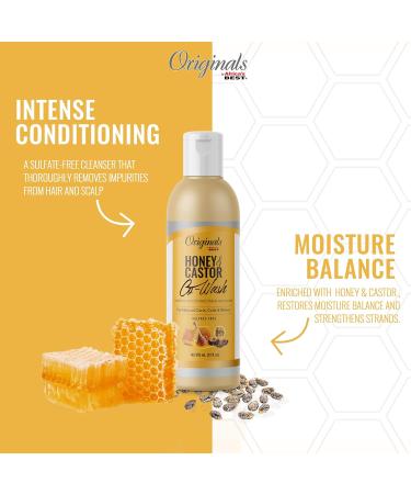 Africa's Best Originals Castor Hair Co-Wash for Natural Curls & Waves - Sulfate-Free Honey 12 Fl Oz | International Shipping - Buy Online on GoSupps.com